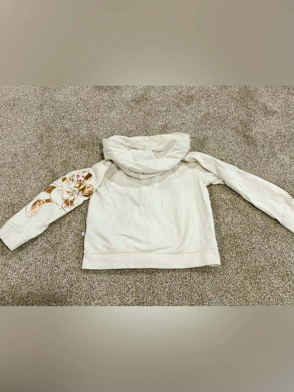 BabyGAP Cream Zip-Up Hoodie Jacket for Kids - Minnie Mouse